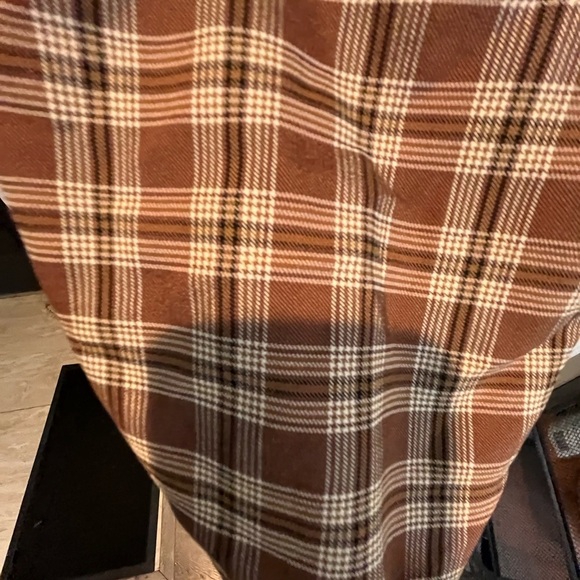 Plaid Brown Women's Dress - Picture 5 of 9